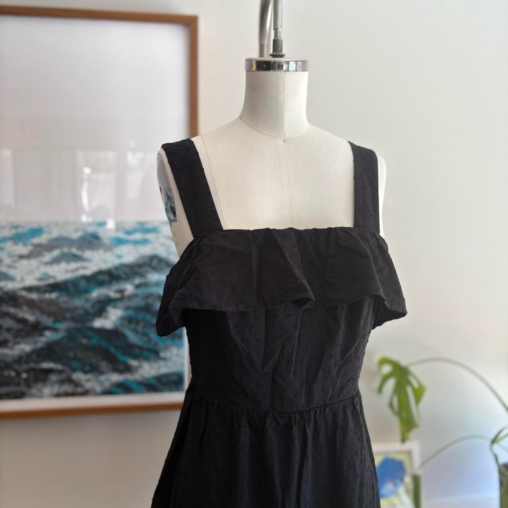 Elegant Black Ruffle Dress